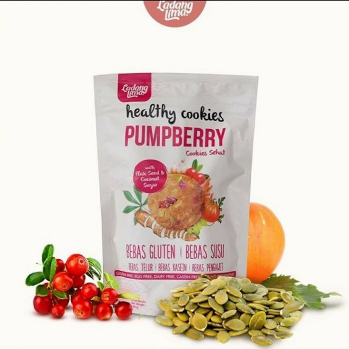 

[PROMO EXP TERBARU] Pumpberry Cookies Ladang Lima 180 g | gluten free Bergaransi Terlaris