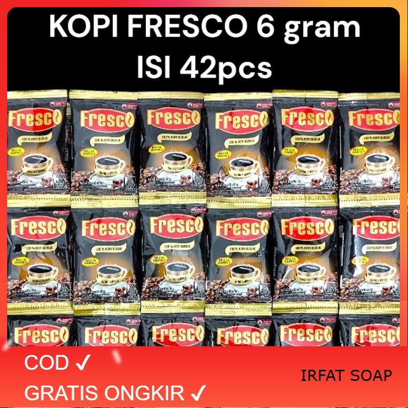 

42pcs KOPI FRESCO MINI 6gram Coffee Hitam ROBUSTACoffee Bubuk Hitam