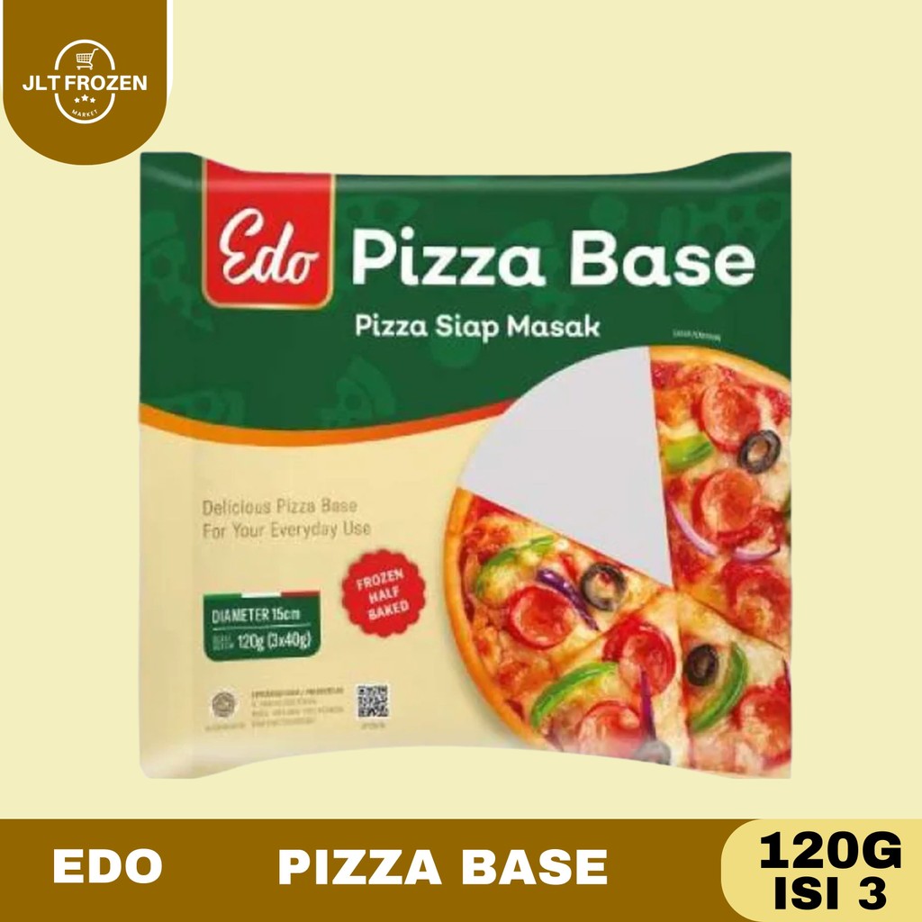 

Edo Pizza Base 120g - Roti Pizza / Pizza Dough / Siap Makan / Pizza Instan / Isi 3 / Diameter 15cm