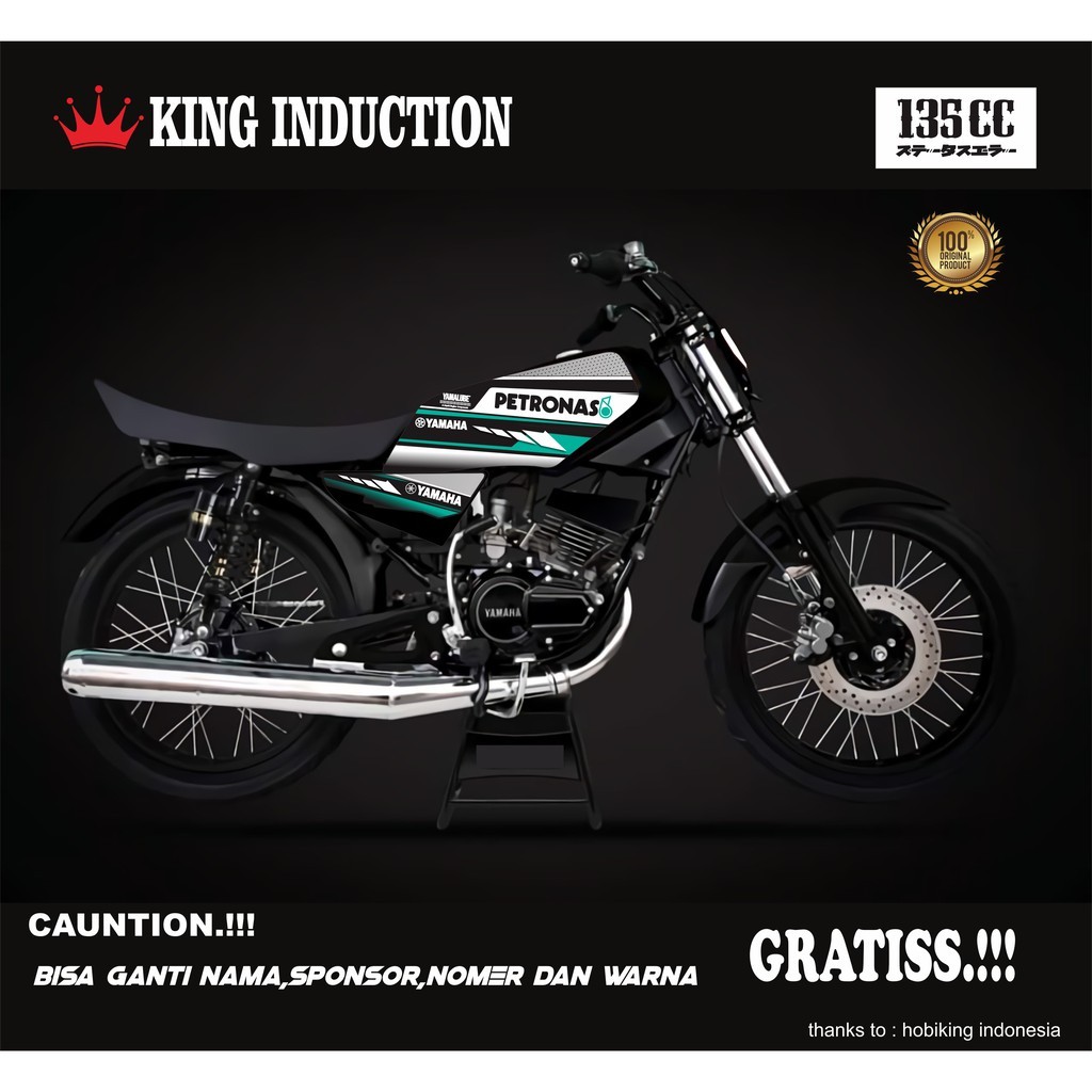 STRIPING RX KING STICKER RX KING VARIASI TERLARIS MOTIF PETRONAS