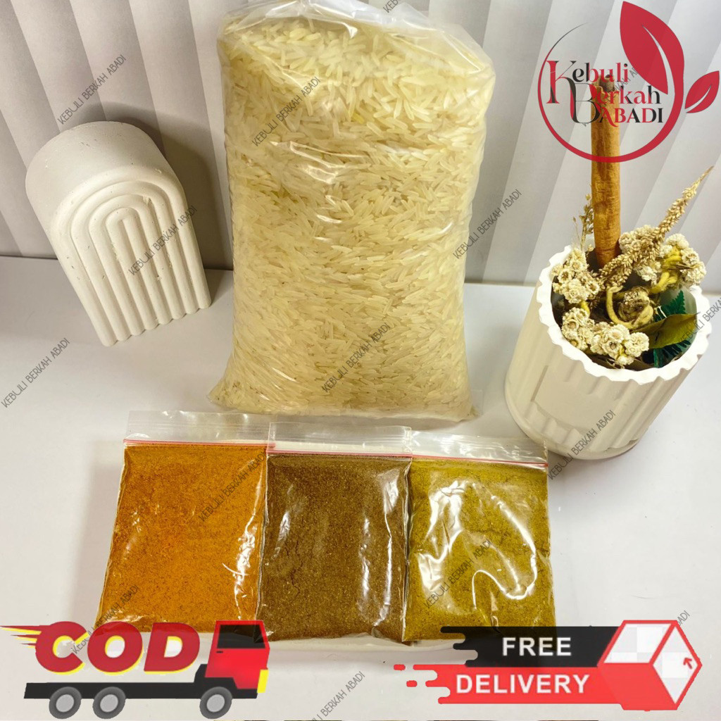 

beras basmati 1kg + bumbu instan hemat kebuli briyani dll praktis premium