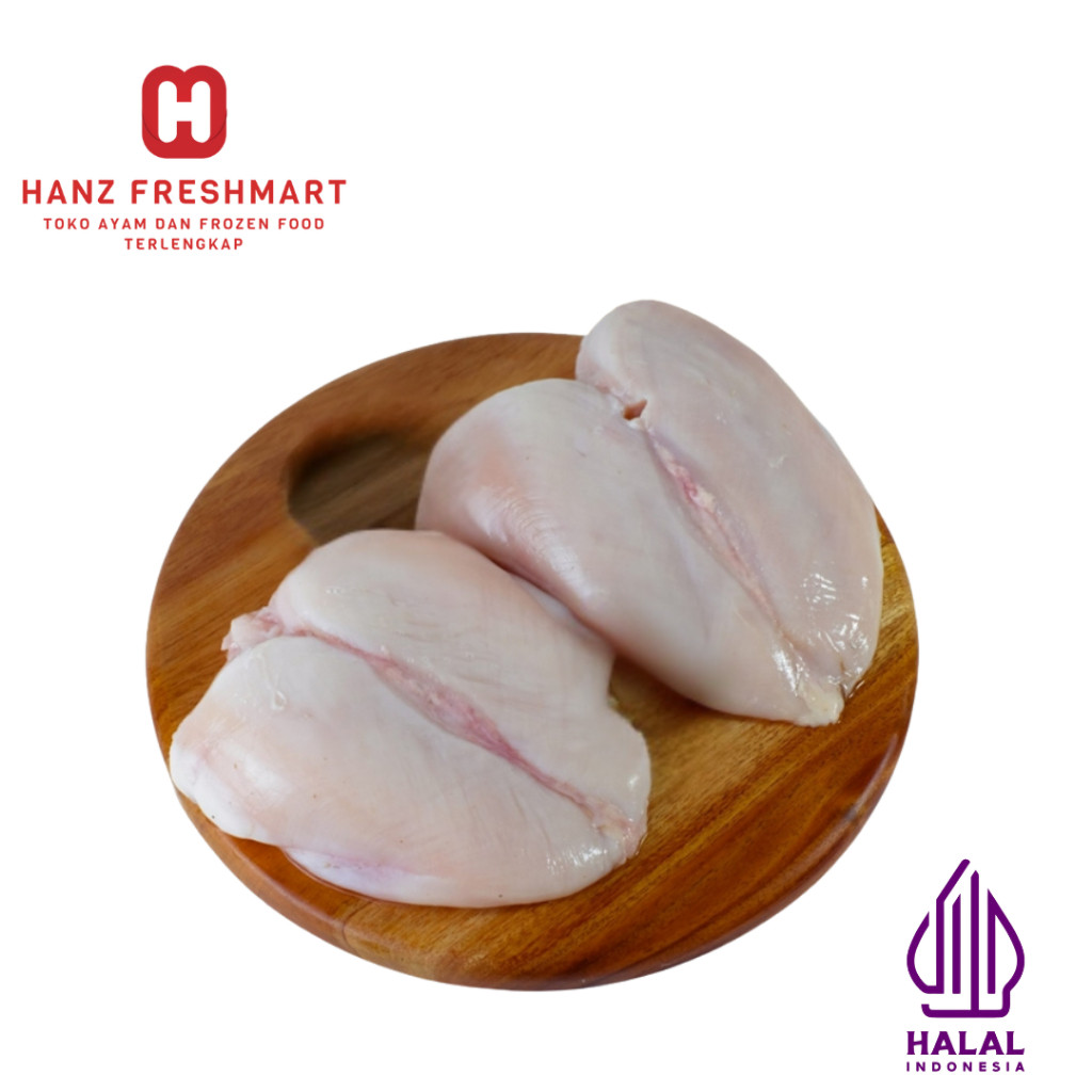 

Dada Ayam Fillet Boneless Tanpa Kulit Fresh 500gr & 1kg - Hanz Freshmart