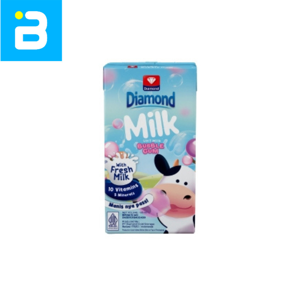 

Diamond Milk UHT Bubble Gum 125ML