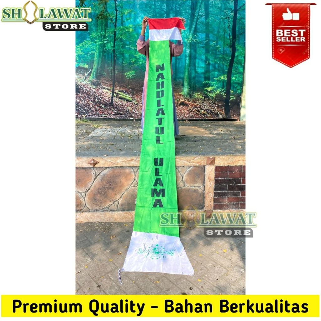 Bendera Umbul Umbul NU / Umbul Umbul NU Termurah / Umbul Umbul Nahdhatul Ulama / Bendera NU Panjang 