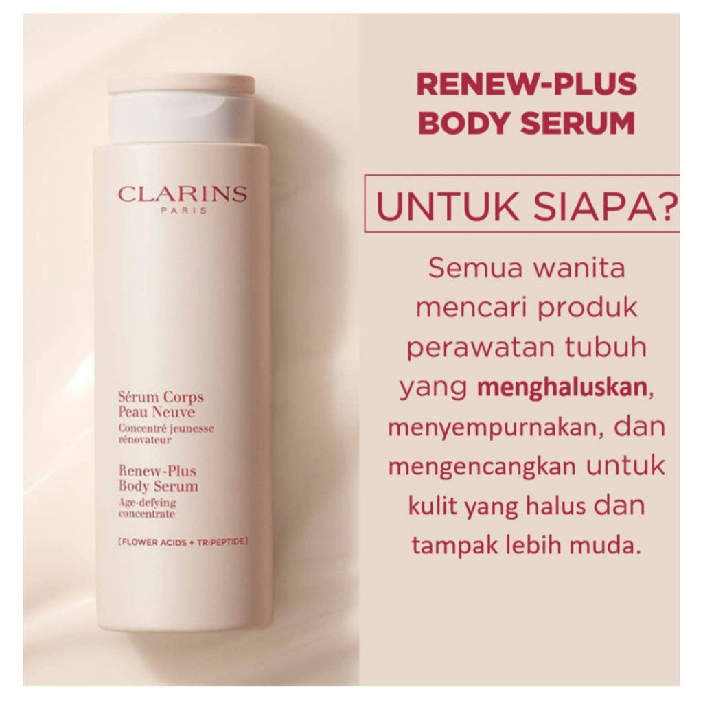 CLARINS Renew Plus Body Serum 200ml / Clarins Body Serum