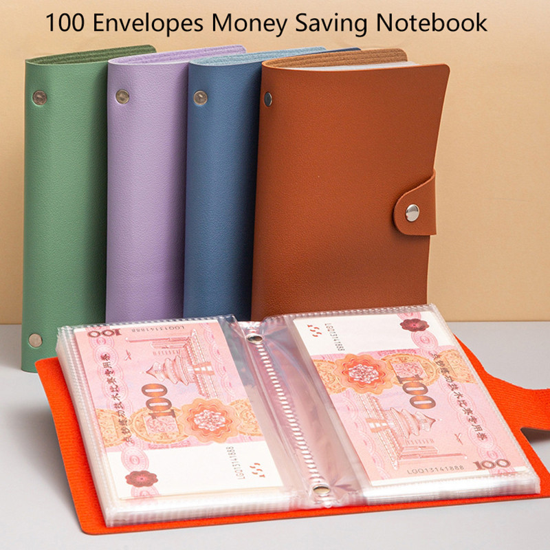 

100 Envelopes Money Saving Notebook Reusable Challeng Couple Saving Money Easy And Fun Way Budget Savings Challenges Binder