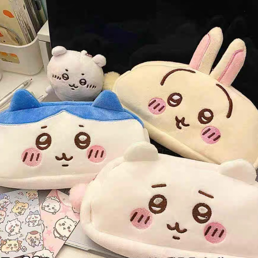 

Anime iikawa Ha iware Plush Pencil Bag Cartoon Usagi Cute Student Stationery Storage Bag S ool Prizes ildren'S Gifts
