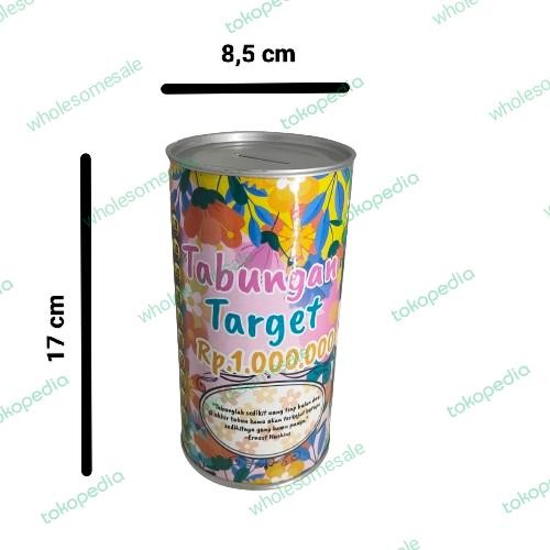 

Celengan Target kaleng tabung (M)