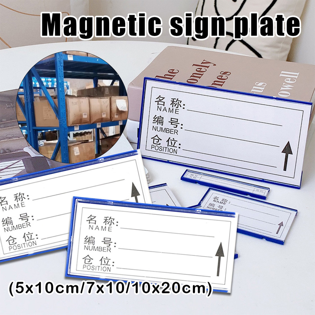 

Label magnetik yang kuat kartu lokasi kargo gudang penyimpanan tanda bahan magnetik kartu lokasi rak kartu