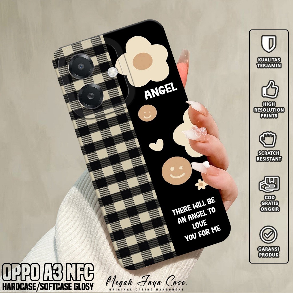 Case Hp OPPO A3 NFC - Casing OPPO A3 NFC Motif BUNGA - Silikon OPPO A3 NFC - Softcase Hp OPPO A3 NFC