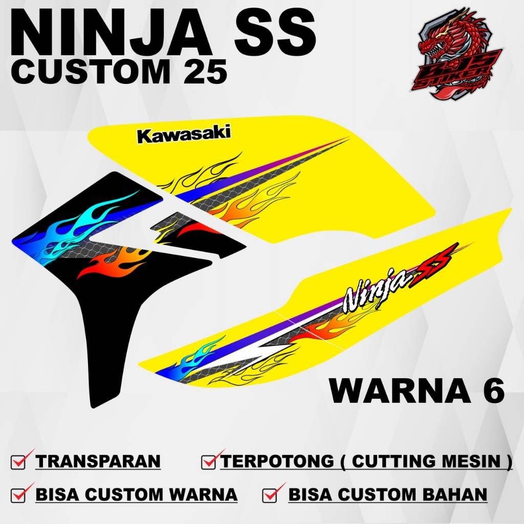 [ COD ] striping ninja ss kawasaki ninja ss custom 25