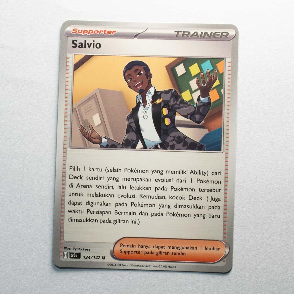 Salvio U 134/142 SV5s Paradoks Andalan Kartu Pokemon TCG Original Indonesia