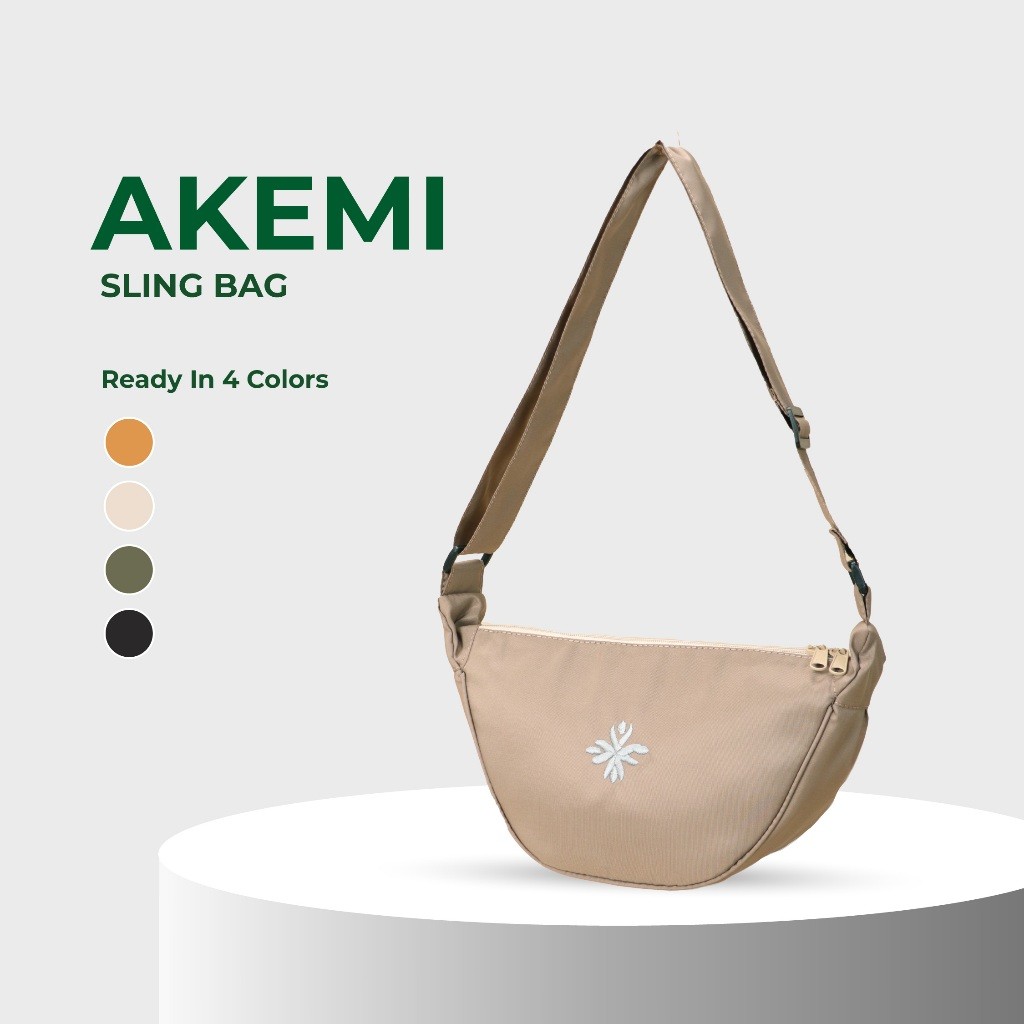 Cresto AKEMI Tas Selempang Sling Bag Pria Wanita Crossbody terlaris