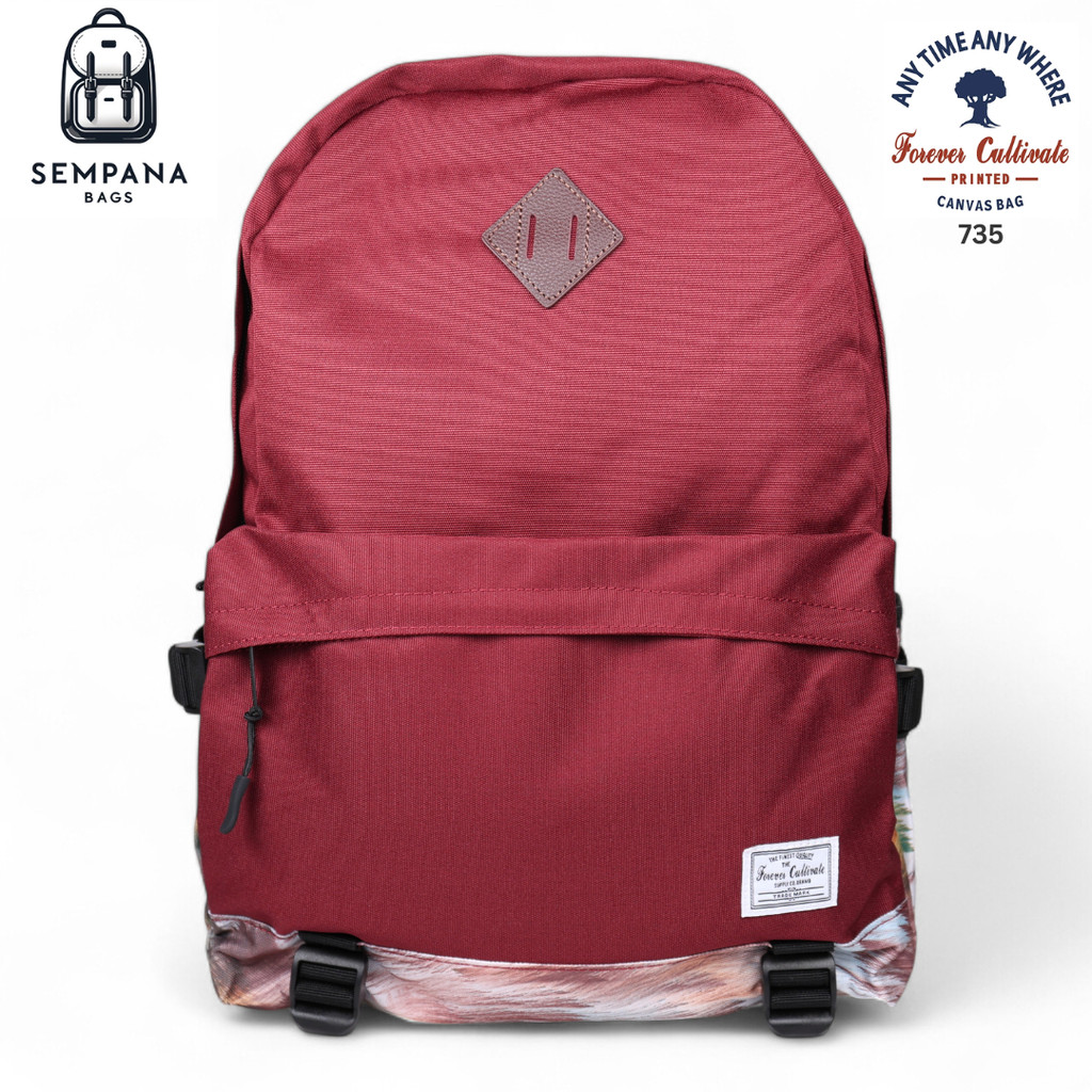FOREVER CULTIVATE 735 Tas Ransel Laptop / Multifuntion Laptop Backpack / Tas Sekolah / Tas Kuliah Un