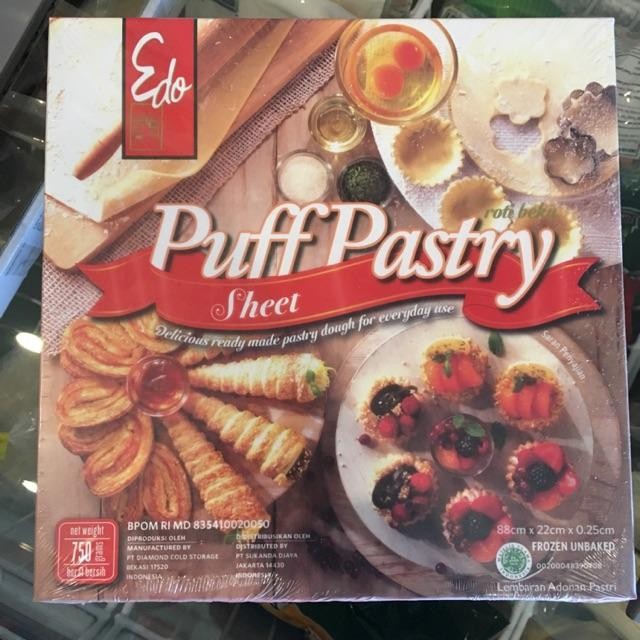 

Hot Produk Edo Puff Pastry 750 Gram Terbaik dan Terlaris