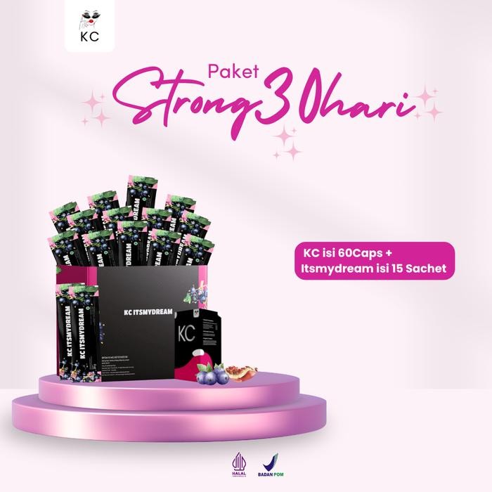 

Hot Produk [ETA INI GA DPT TEH] PAKET STRONG 30HARI | PAKET MINUMAN KC ITSMYDREAM isi 15SACHET+KC 60 Terbaik dan Terlaris