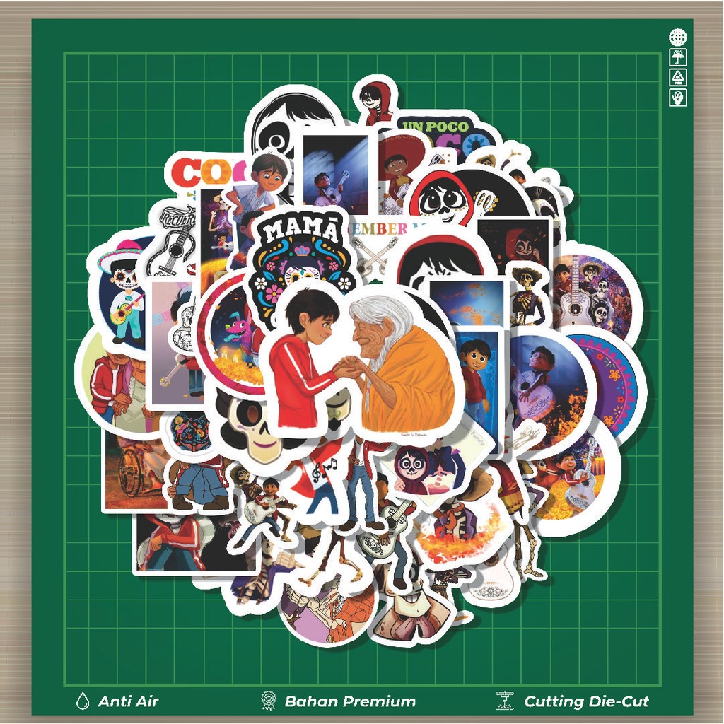 

HOT 50 PCS STIKER Stiker Coco Disney Stiker Fashion Cars Decal Dingin Kartu Album Custom Vinyl Anti Air- Sticker Aesthetic Buku Journal Koper Casing HP Tablet Laptop Helm Motor Botol Minum