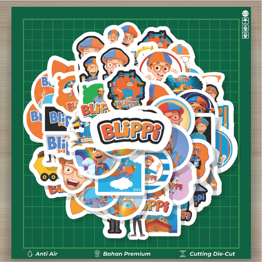 

HOT 50 PCS STIKER Stiker Blippi Stiker Fashion Cars Decal Dingin Kartu Album Custom Vinyl Anti Air- Sticker Aesthetic Buku Journal Koper Casing HP Tablet Laptop Helm Motor Botol Minum