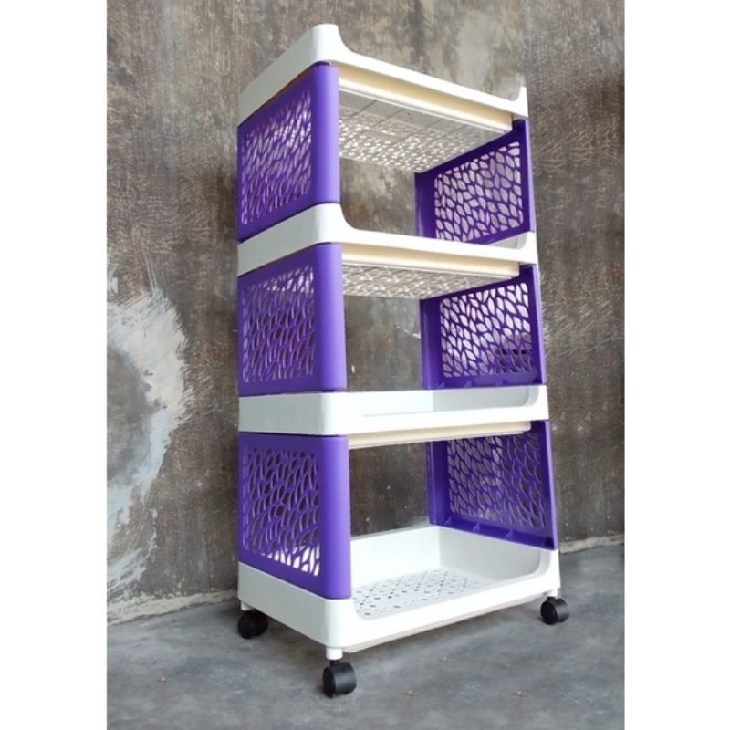 Rak Susun 4 serbaguna plastik tebal merek Nobu Kimplast