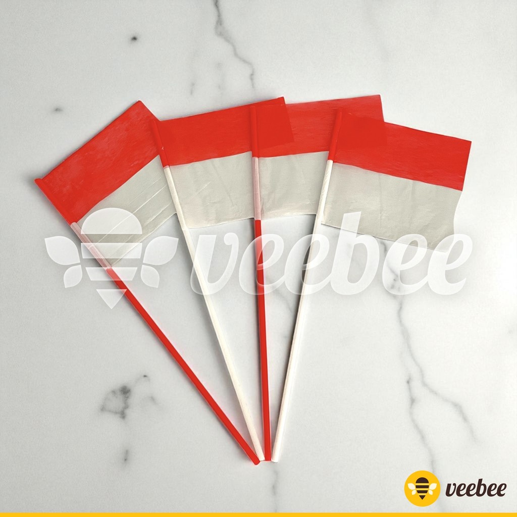 Stik Bendera Plastik Tipis B. Pernak pernik agustus. Dekorasi agustus. Bendera