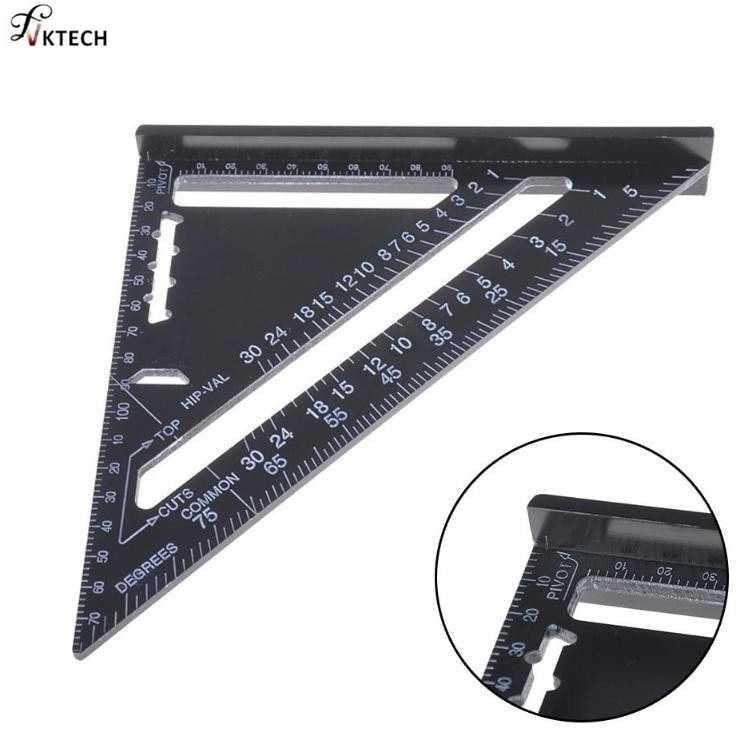

Penggaris Siku Mistar Triangle Ruler Aluminium 7 inch - A10D01 OTS