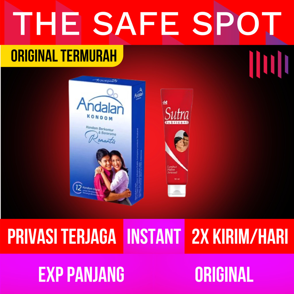 BUNDLING TERMURAH! Kondom Andalan Isi 12 dan Lubricant Sutra 50 ml - Instan Bintaro Tangsel