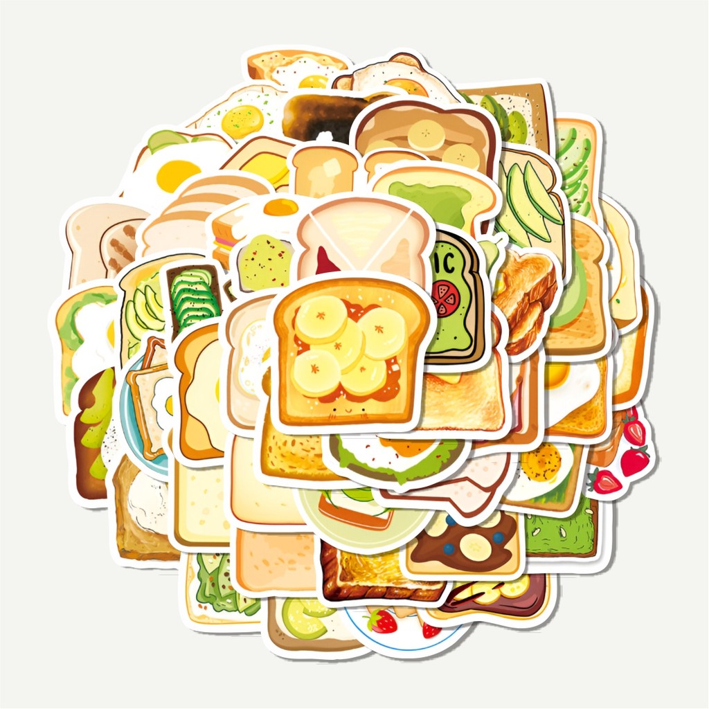 

Sticker Pack Stiker Piece Funny Toast [Potongan Roti Panggang] | Sticker TUMBLR | Stiker LAPTOP KOPER HELM