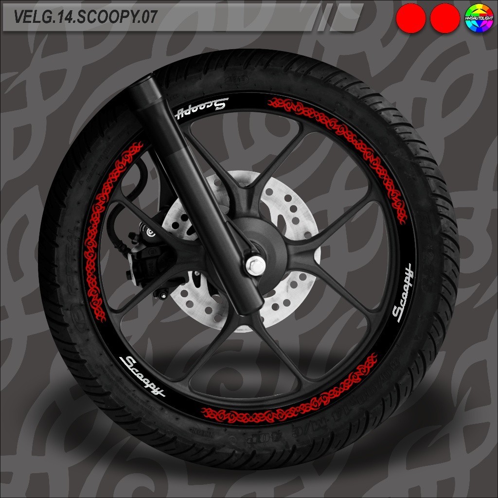 STICKER VARIASI VELG MOTOR SEMUA TYPE RING 14 SCOOPY 07
