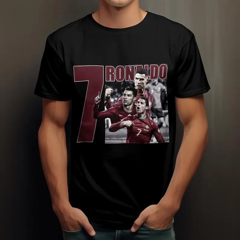 Desain Kaos Streetwear Ronaldo Desain Kaos Grafis Sepak Bola