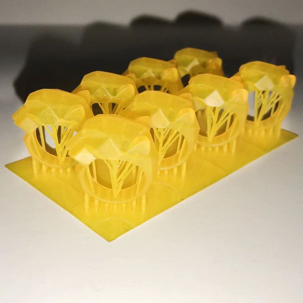 

Jewelry Resin 3D Printing Lost Wax Casting UV-Curing Containing More Than 40% wax Easy to Print Yellow Black