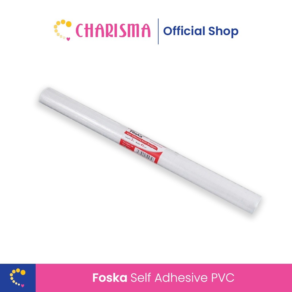 Charisma Plastik Book Wrapper - Self Adhesive PVC Book Wrapper Foska - Sampul Plastik - Sticker Samp