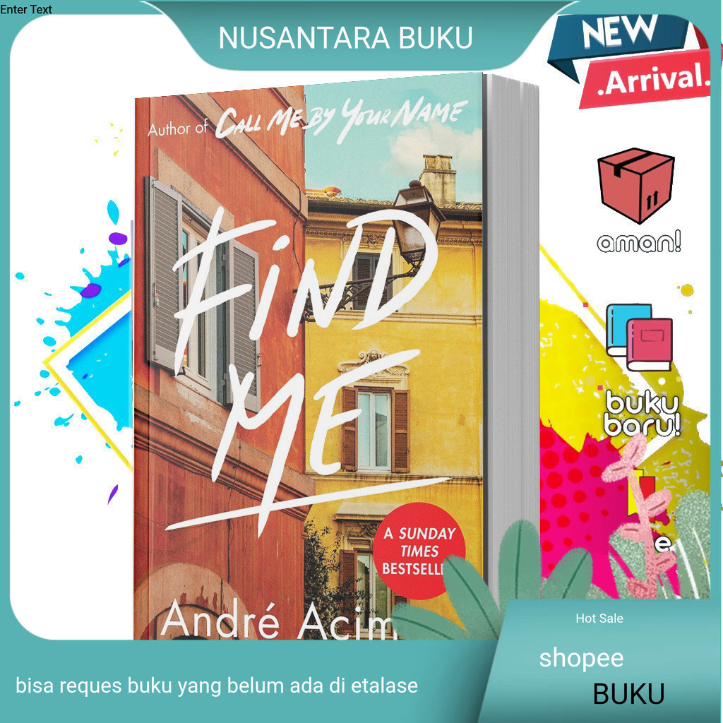 Buku Find Me by Andre Aciman