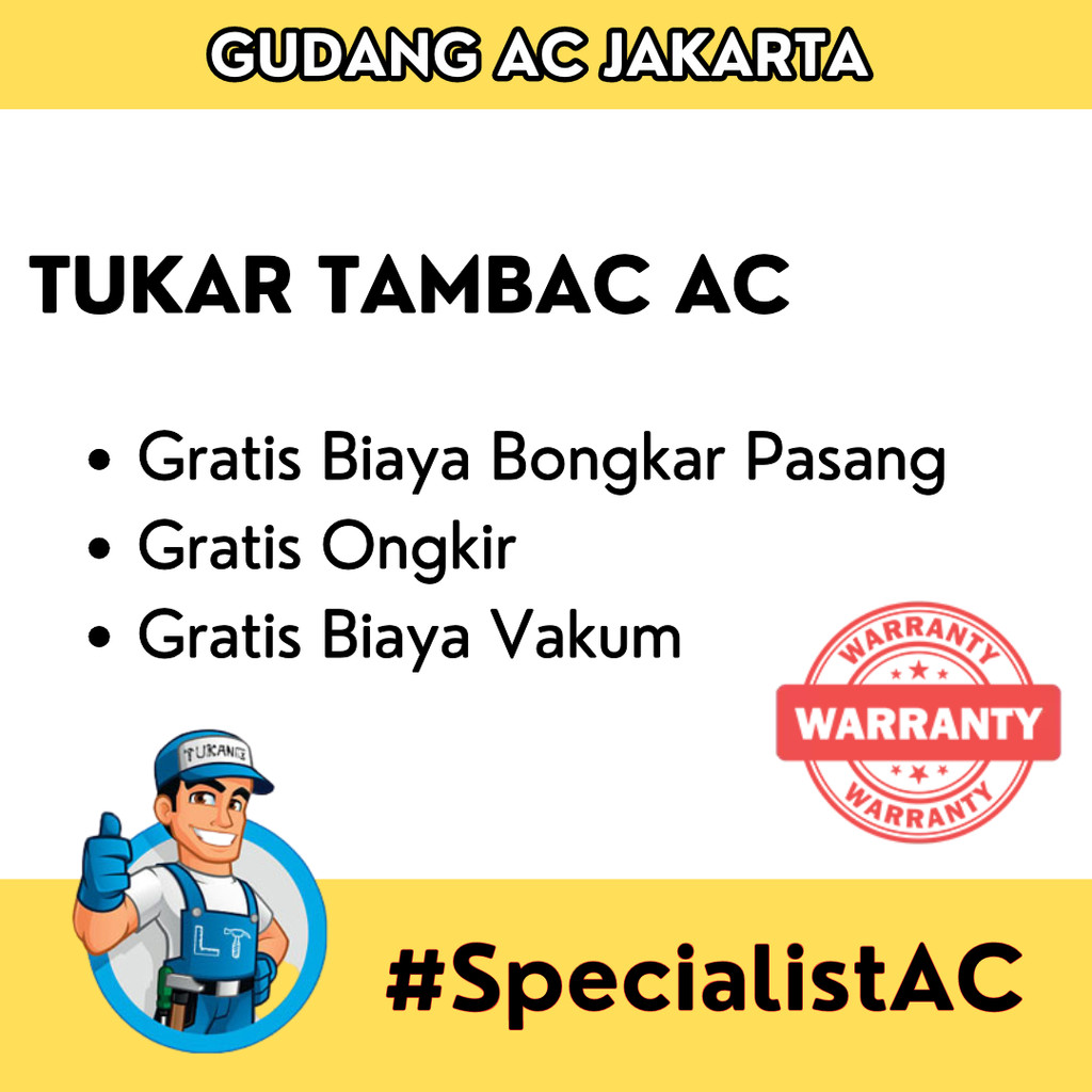 TUKAR TAMBAH AC SHARP 1.5 PK - AHA12ZCY - R32 + BONGKAR PASANG