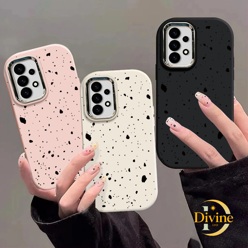 Casing Samsung Titik hitam dengan ukuran kecil Soft Case Lucu Chubby Case Fashion Cocok untuk Samsun