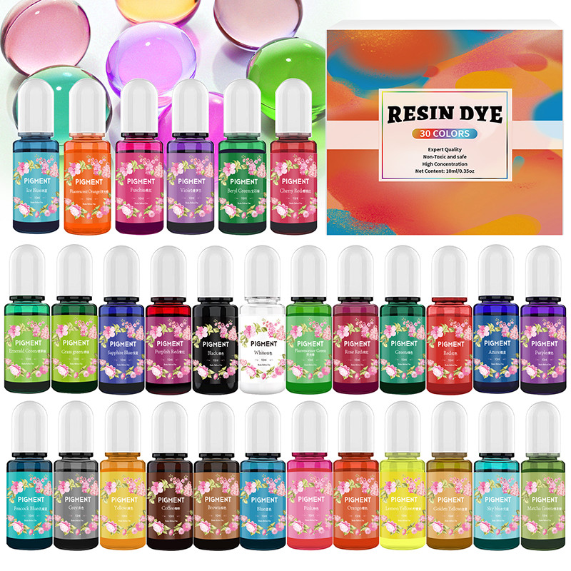 

Epoxy Resin Pigment Set Liquid Coloring Agent Candle Dye Pigment DIY UV Resin Mold Candle Soap Coloring Dye Set Resin Handicraft