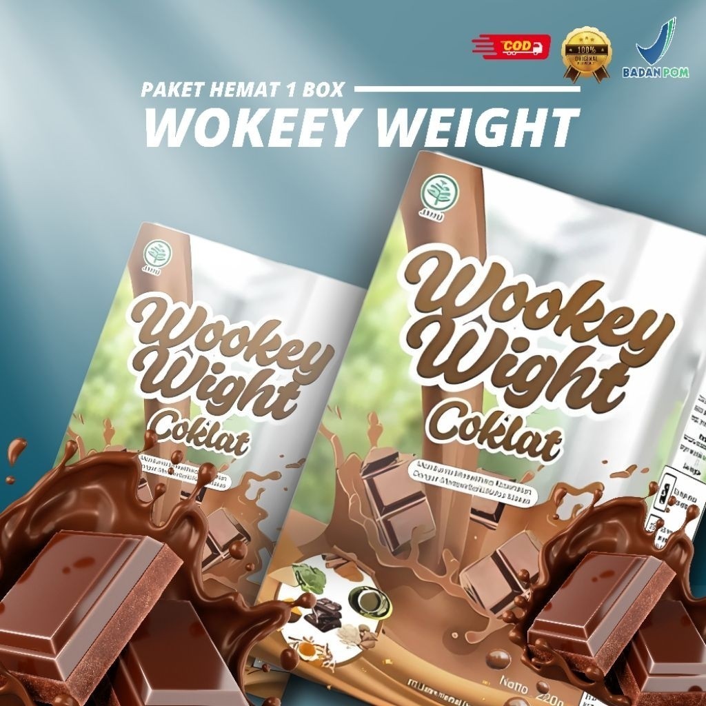 

PAKET 2 BOX Wookey Weight - Susu Penggemuk Badan Dan Penambah Nafsu Makan Rasa Coklat