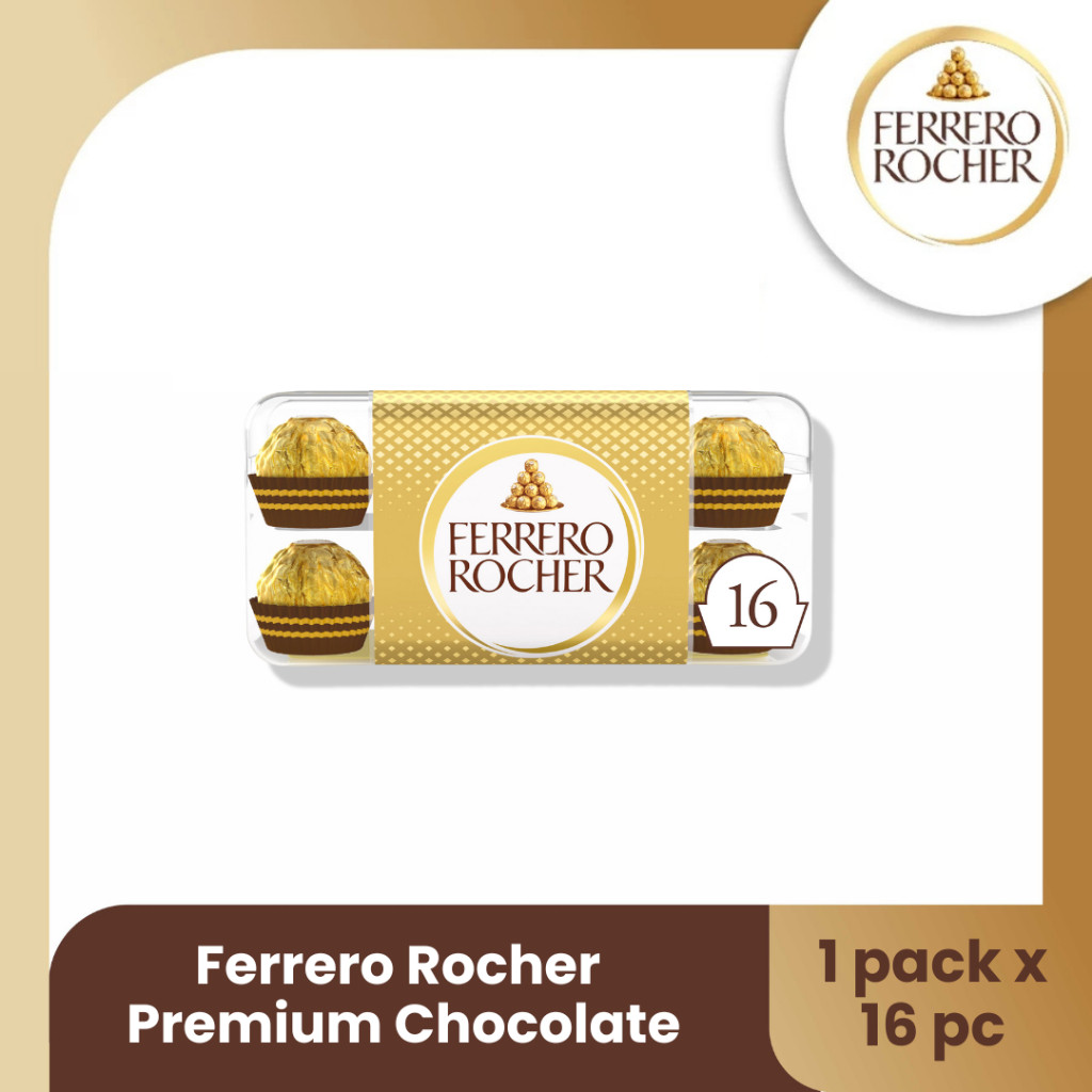 

Ferrero Rocher Premium Chocolate Halal Isi 16pcs