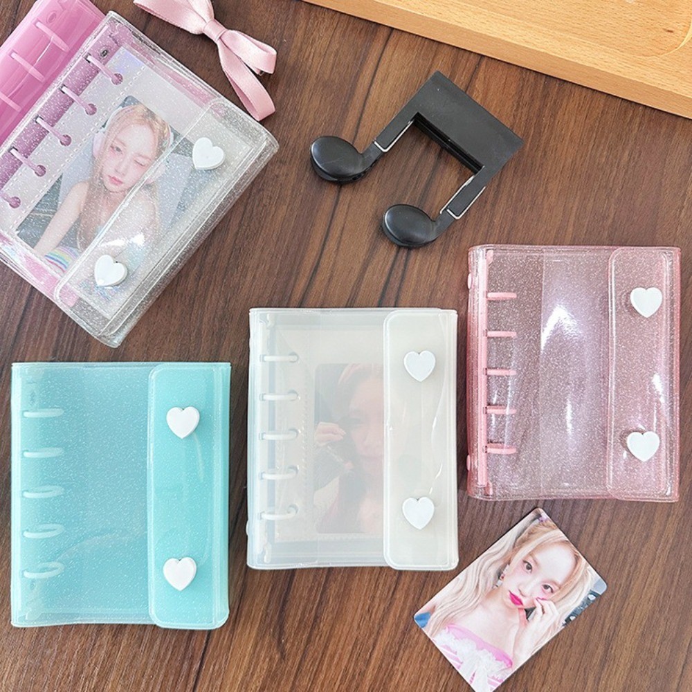 

Journal Sketchbook Accessories M5 Binder Loose Cover 5Holes Waterproof Binder Photo Album Large Capacity Name Card Book