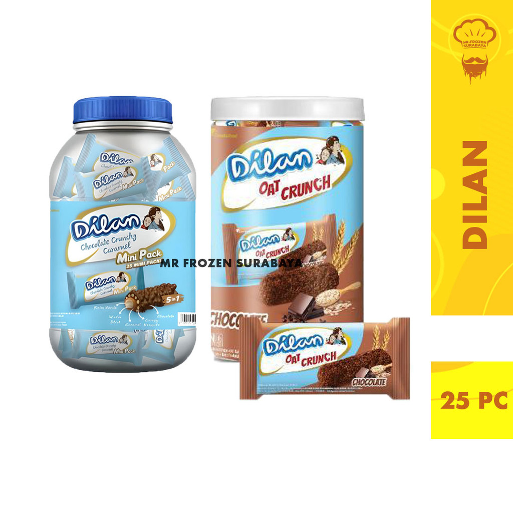 

Dilan Kemasan Toples Caramel Coklat dan Oat Dilan Isi 25 pc