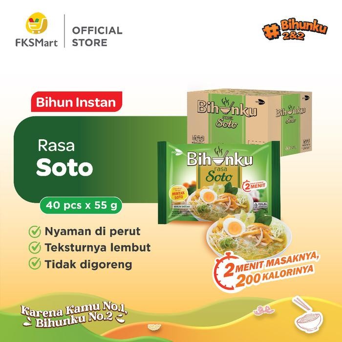 

Bihunku Soto 55 gram Karton