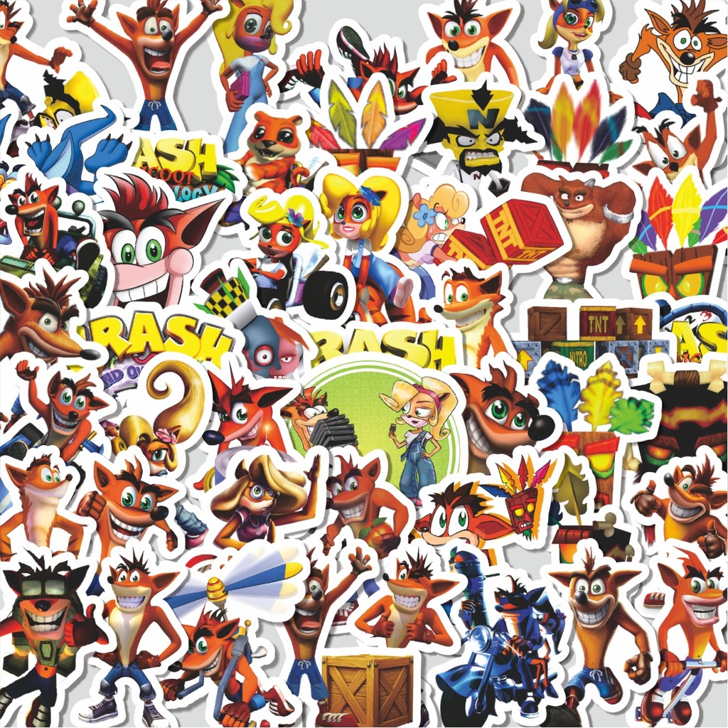 

Stiker Cutting Pack Stiker Game Series Crash Bandicoot Character 1 Isi 100Pcs Series Aesthetic Lucu Keren Untuk Koper Bahan Vynil