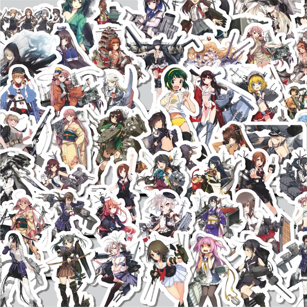 

Stiker Cutting Pack Stiker Anime Game Series Kantai Collection Character 3 Isi 100Pcs Series Aesthetic Lucu Keren Untuk Koper Bahan Vynil