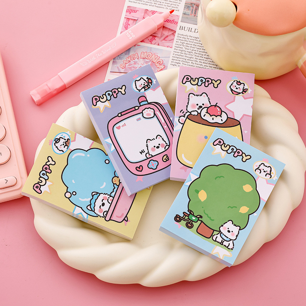 

[ CRATK ] CHARMING, CUTE AND HANDY / STICKY NOTES MOTIF ANAK ANJING / NOTES TEMPEL BENTUK ANIMAL MENGGEMASKAN