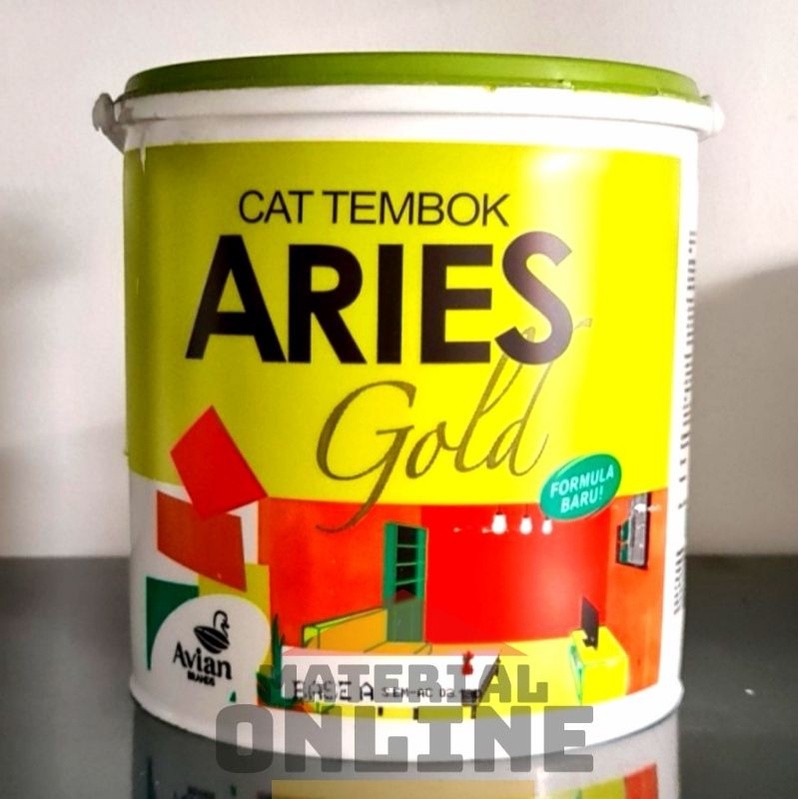 Cat Tembok ARIES GOLD Tinting 170 Warna Avian Avitex Murah Galon 4.5 Kg Putih Hitam Warna Aduk