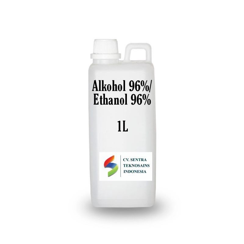 Ready Stock Alkohol / Etanol / Ethanol 96% murni 1 L / Handsanitizer / Desinfektan
