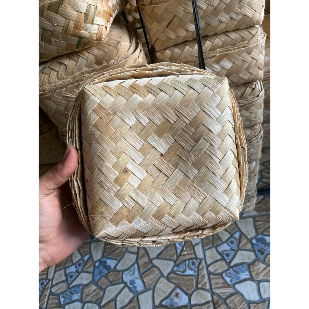 besek bambu 15x15 besek daging dll