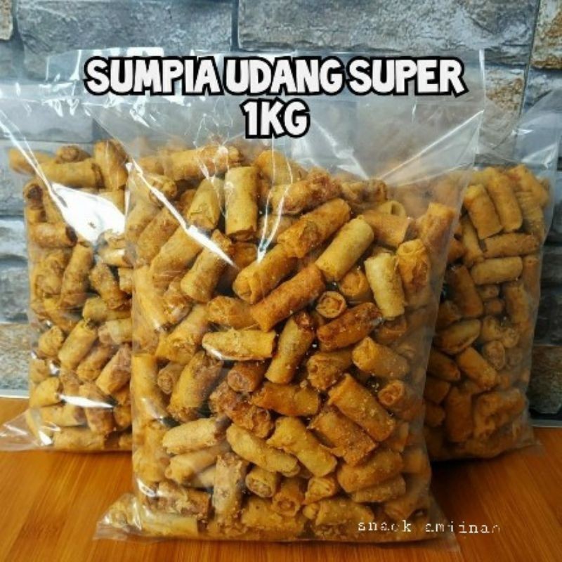 

Sumpia Udang Kering Isi Udang Asli Snack Tradisional Renyah Gurih 250gr-1kg