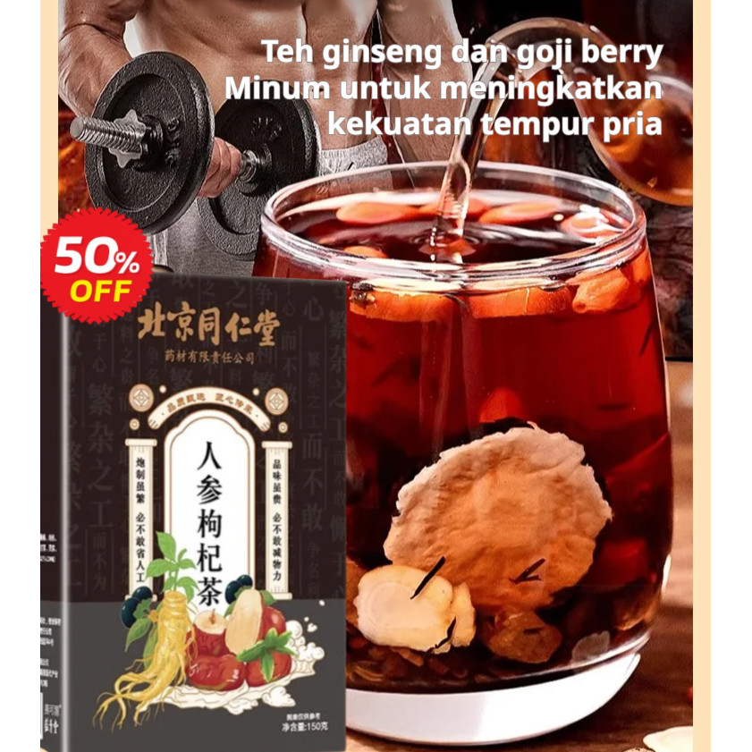 

❤️COD/GRATIS ONGKIR❤️Teh 10 Bahan Ginseng Premium/Teh Kurma Goji Berry Organik/Penguat Imun Alami /Ginseng and Wolfberry Ten Treasures Tea/Minuman Stamina Pria Wanita/Liver and Kidney Health Tea/Teh Ginseng, Wolfberry, dan Sepuluh Harta Karun