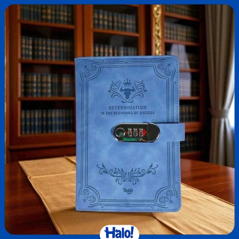 

Toddi Buku Jurnal Leather Determination A5 200 Halaman Grid with Lock - TDD3