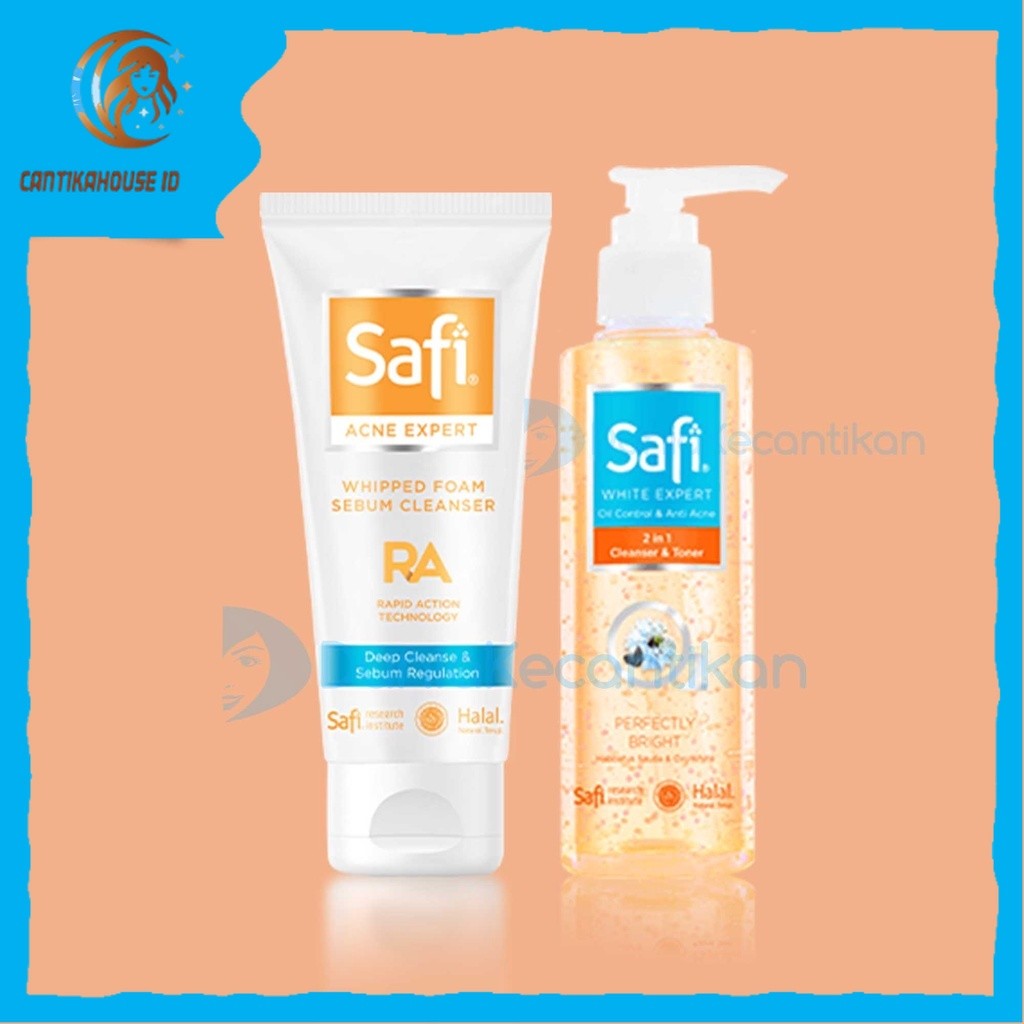 Safi Acne Expert Clarifying 2in1 Cleanser Sabun Cuci Muka Safi Acne Expert Whipped Foam Sebum Cleans